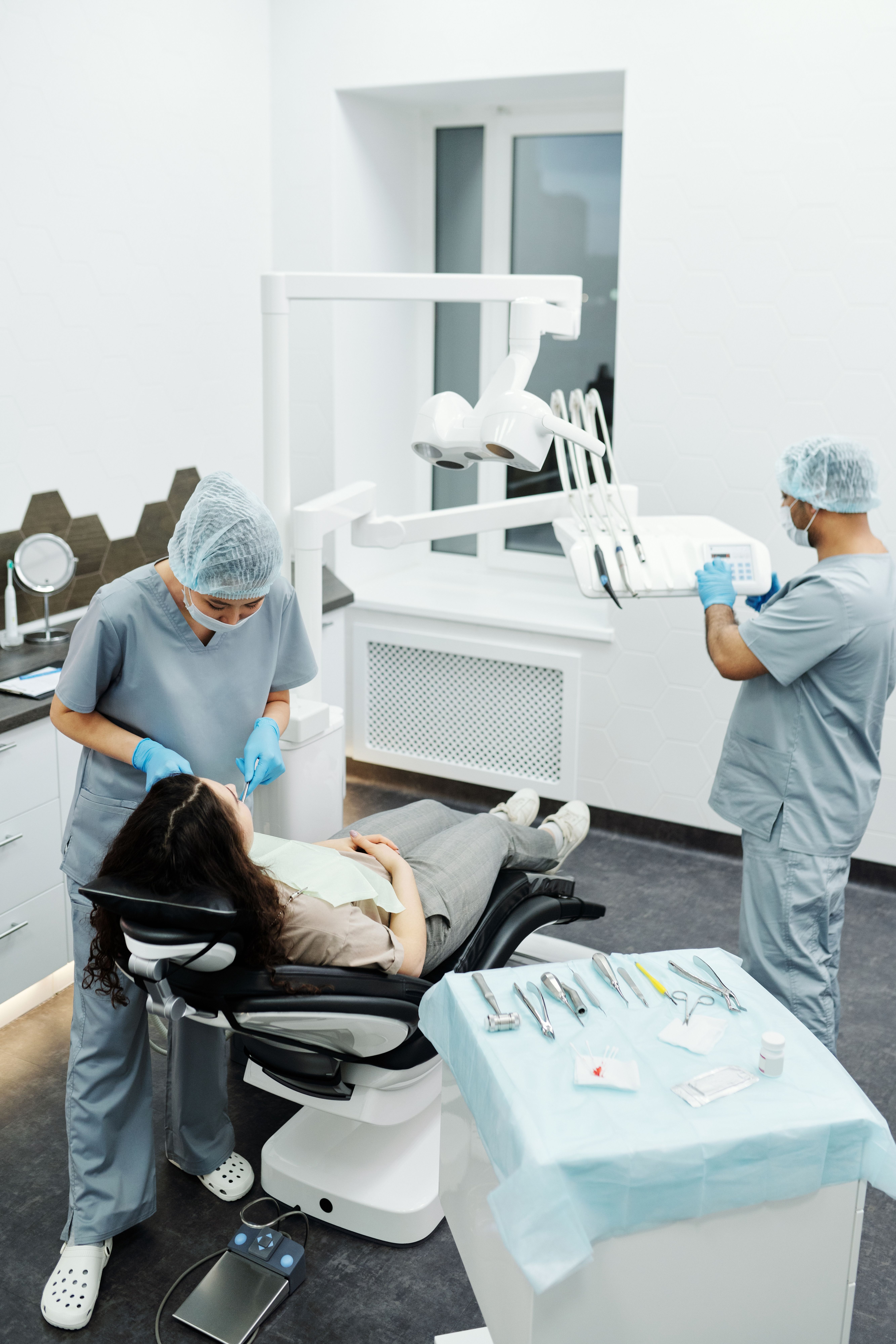 Dental team providing clinical care